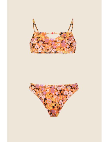 Bikini top con slip fisso fantasia mj25-0211-x07