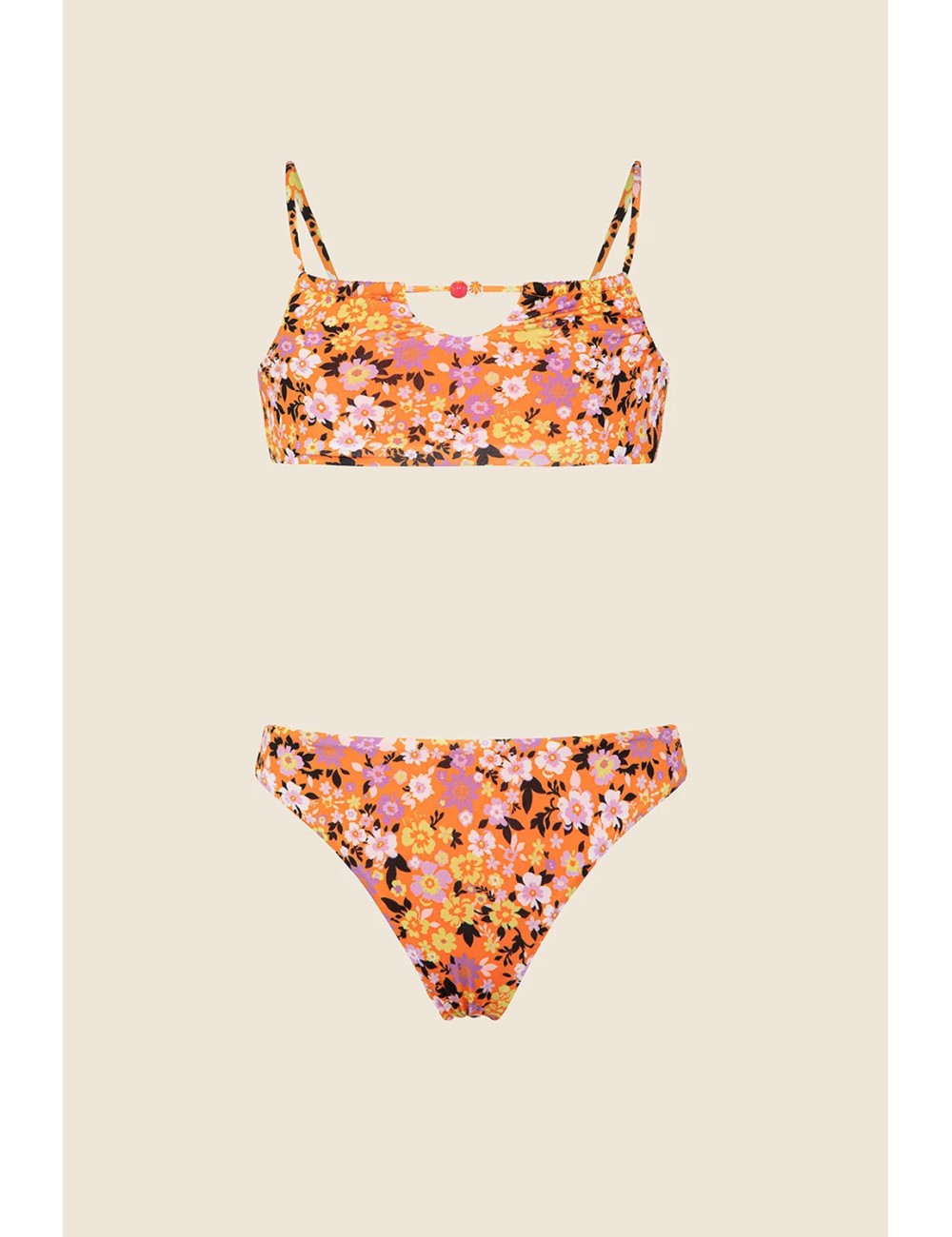 Bikini top con slip fisso fantasia mj25-0211-x07