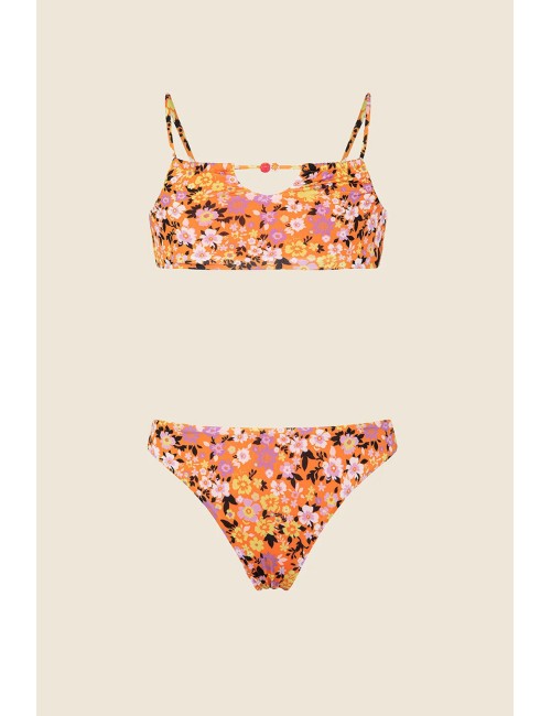 Bikini top con slip fisso fantasia mj25-0211-x07