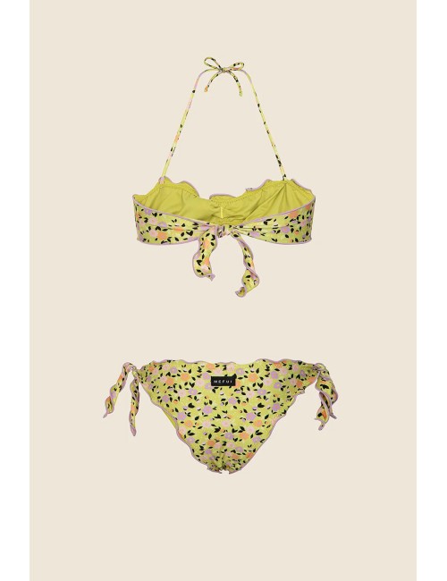 Bikini fascia con slip regolabile fantasia 1511-x09