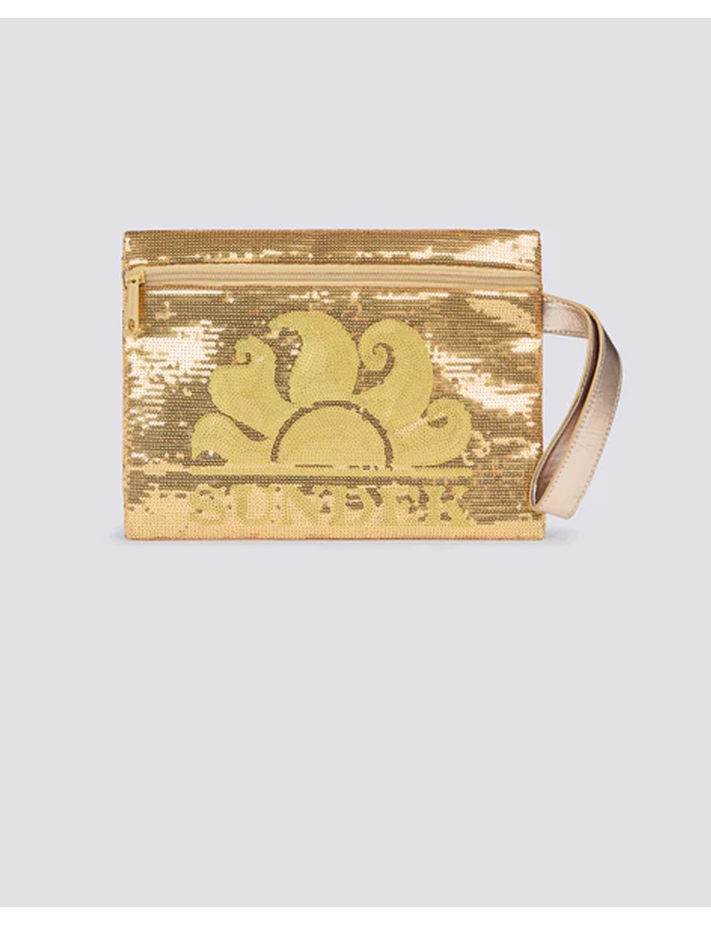 Cher - pochette con paillettes gold aw912abpa400 10101