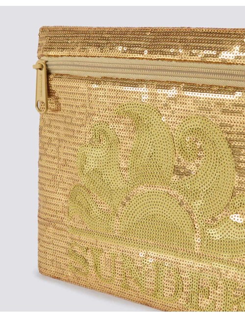 Cher - pochette con paillettes gold aw912abpa400 10101