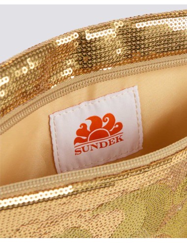 Cher - pochette con paillettes gold aw912abpa400 10101