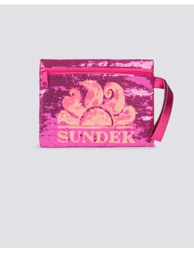 Cher - pochette con paillettes shocking pink aw912abpa400 86701