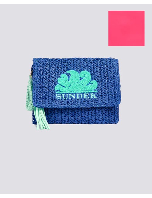 Gabi - pochette in paper straw aw022abpa100 a7000 pitaya