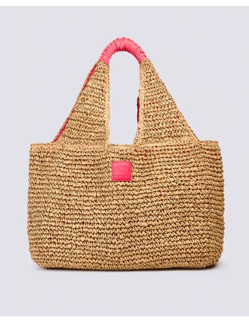 Borsa in paglia intrecciata aw714abpa100 a7001 pitaya