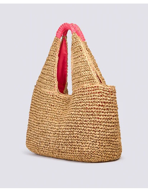 Borsa in paglia intrecciata aw714abpa100 a7001 pitaya