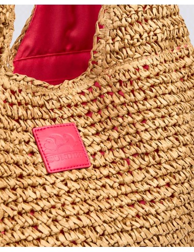 Borsa in paglia intrecciata aw714abpa100 a7001 pitaya