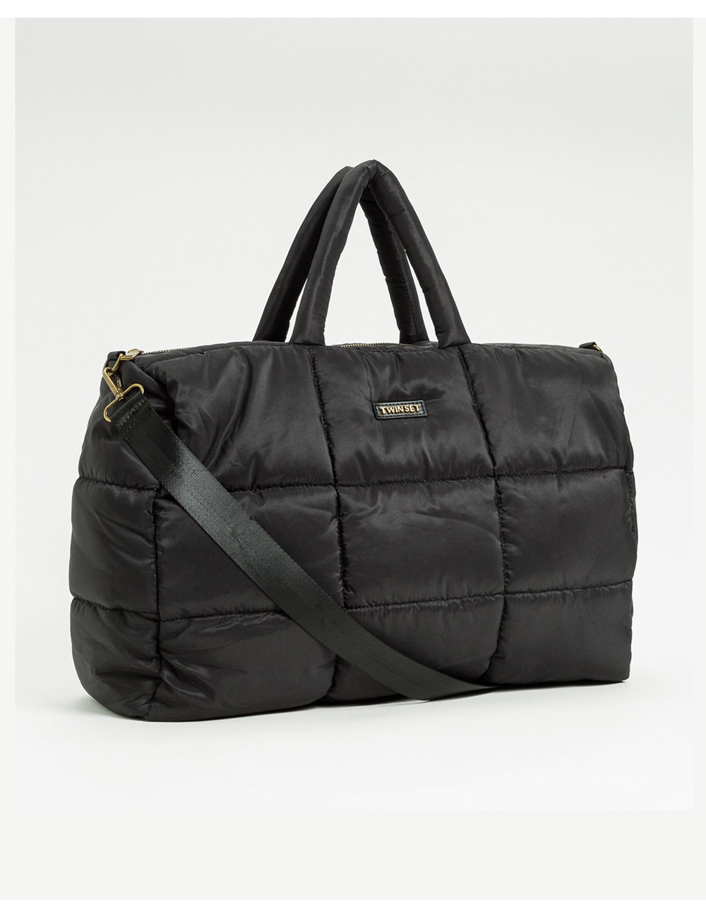 Twinset - borsone trapuntato con tracolla 252li7abb 00006 nero