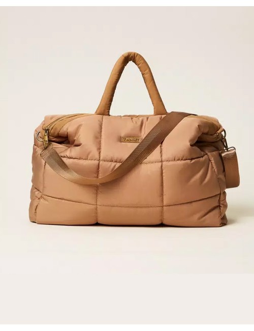 Twinset - borsone trapuntato con tracolla 252li7abb 00044 camel