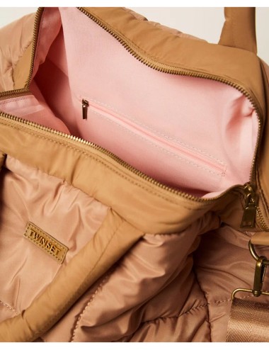 Twinset - borsone trapuntato con tracolla 252li7abb 00044 camel