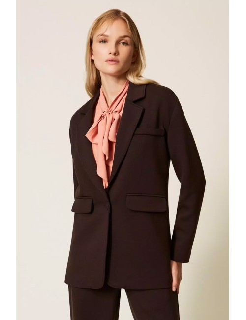 Twinset - blazer black chocolate 252li2laa 11054