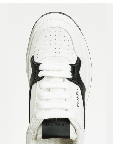 Twinset - sneaker bic. off white nero 252lip012 10988
