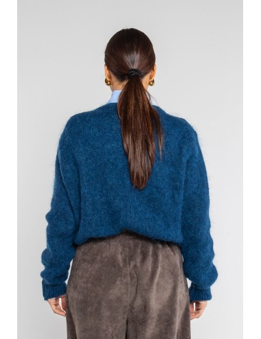 Lokita - girocollo in maglia misto mohair 1164 lok5083 blu