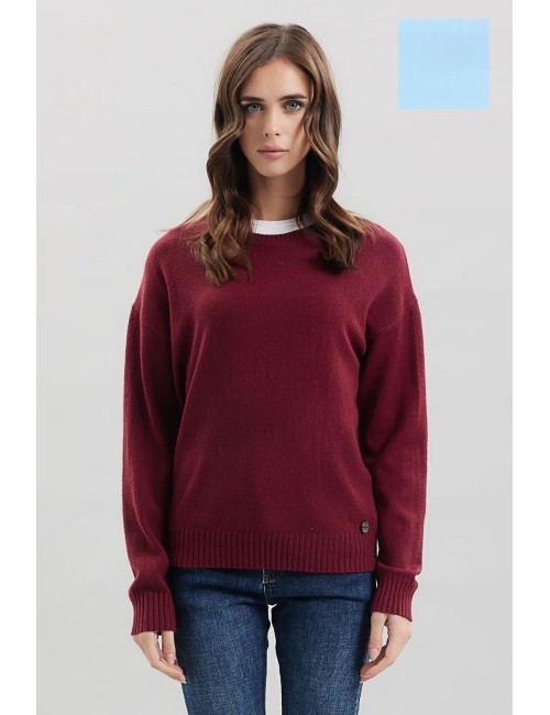 Take two - girocollo viscosa dt00314 celeste