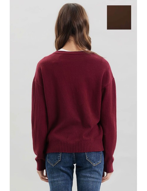 Take two - girocollo viscosa dt00314 moro