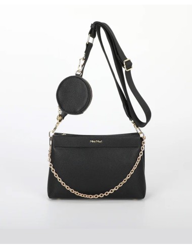 Mimi muà - borsa a tracolla condettaglio appeso m8-j201260 nero