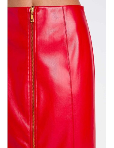 Twinset - gonna lunga effetto pelle 252li2ecc 12532 red carpet