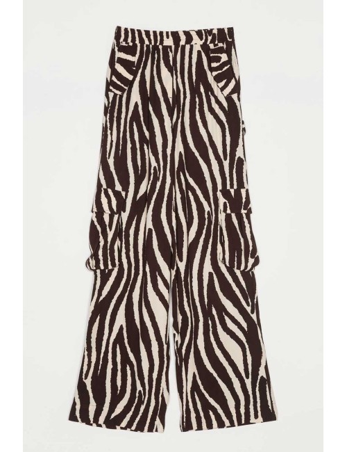 Twinset - pantalone zebra print 252li2scc 12668