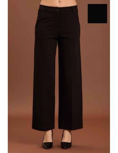 Take two - pantalone palazzo punto milano dt01199 nero