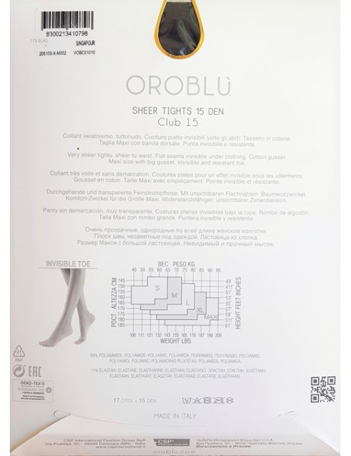 Collant club 15 singapour