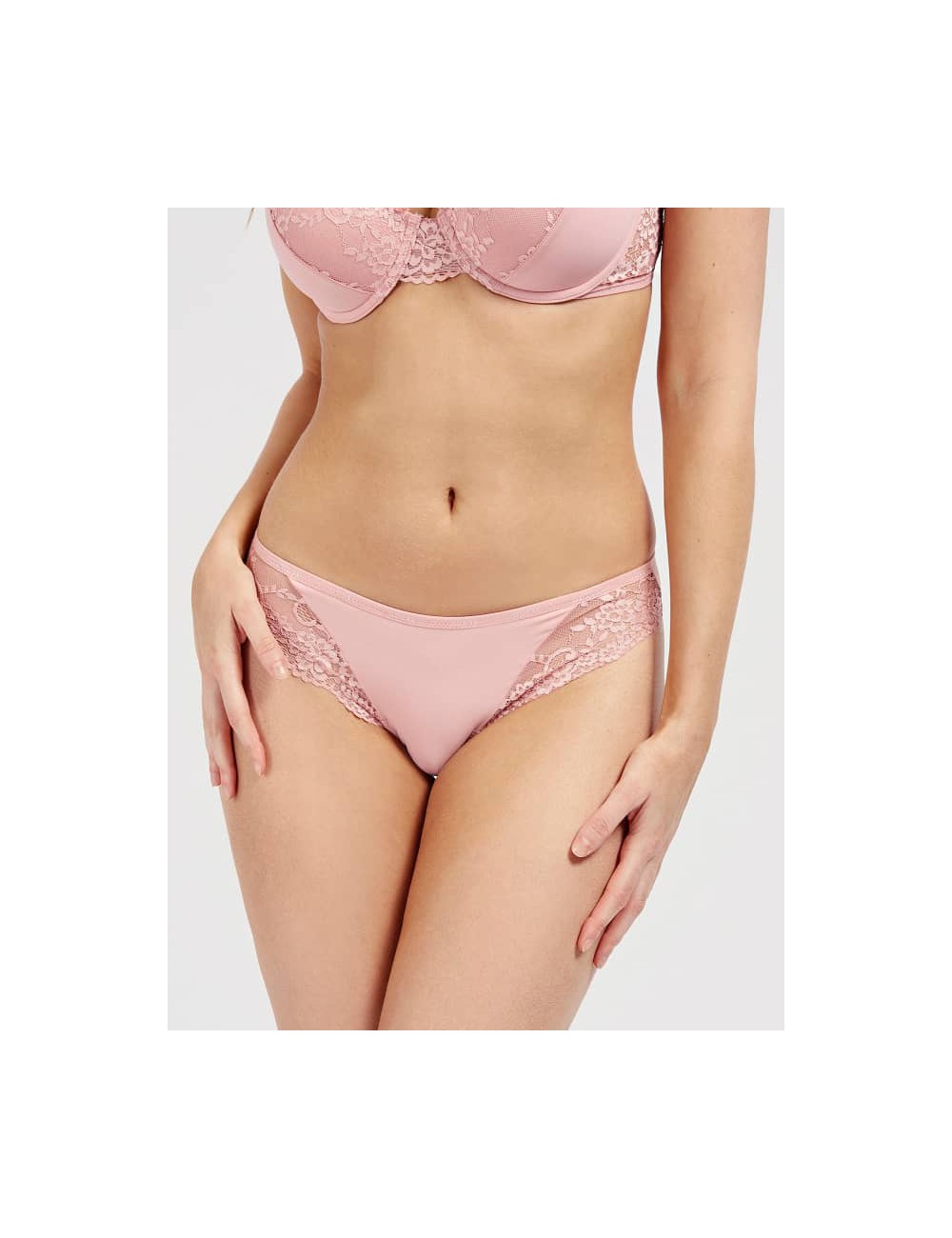 Slip con inserto in pizzo o0be01 mc03m