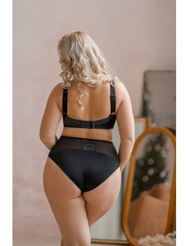 Kris line - reggiseno soft coppe grandi con ferretto fortuna brasoft nero