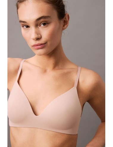 Ck - reggiseno senza ferretto - perfectly fit lv00qf8013 7ns beige