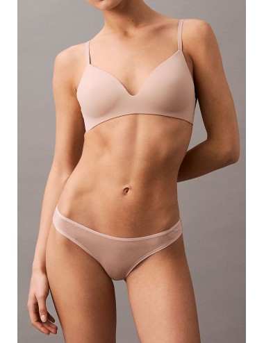 Ck - reggiseno senza ferretto - perfectly fit lv00qf8013 7ns beige