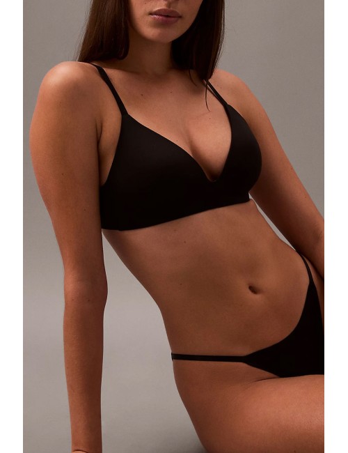 Ck - reggiseno senza ferretto - perfectly fit lv00qf8013 ub1 nero