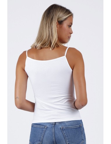 Admas - top con scollo in raso 43483-0-004 bianco