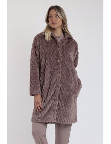 Admas - accappatoio in jacquard corel 67155-0-172 moka