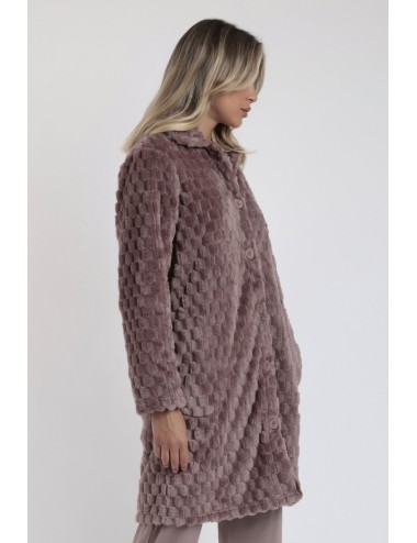 Admas - accappatoio in jacquard corel 67155-0-172 moka