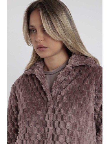 Admas - accappatoio in jacquard corel 67155-0-172 moka