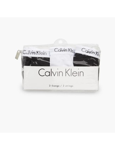 Ck - perizoma 3pack cotton strech 000qd3587e wzb