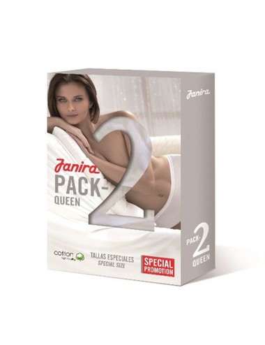 Bi-pack 2 midi-queen esencial slip misure speciali 1031641 bianco