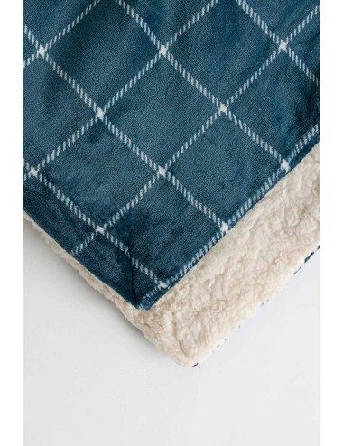 Admas - plaid unisex double-face corel 69035-0-0216 navy