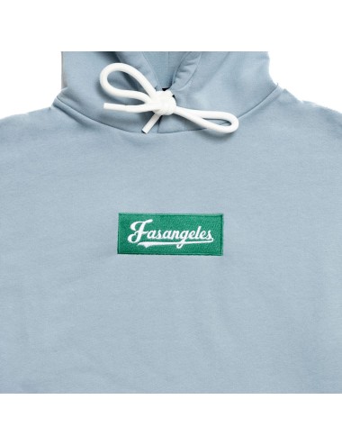 Fasangeles - felpa con cappuccio tuta basic logo fa25bh01 azzurro