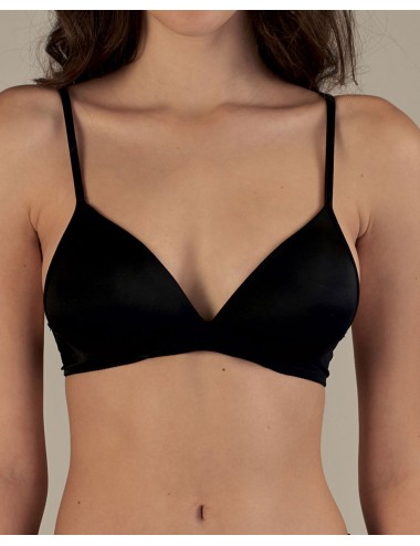 Parisblue - reggiseno triangolo senza ferretto in microfibra isle nero
