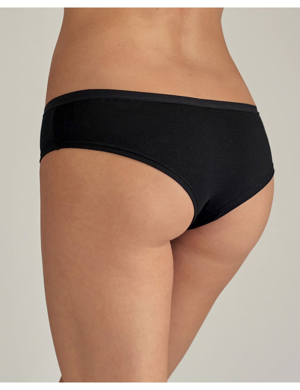 Parisblue - brasiliana in cotone elasticizzato moni nero