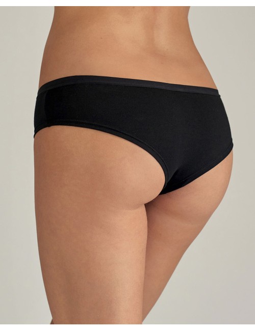 Parisblue - brasiliana in cotone elasticizzato moni nero