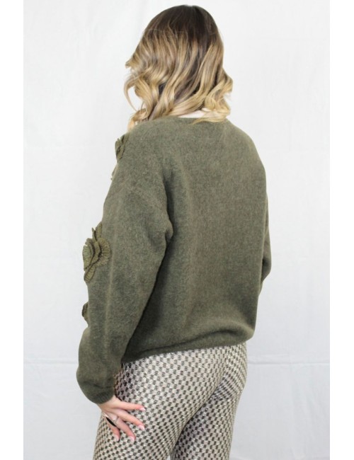 Pho firenze - maglia alpaca 4324016s military