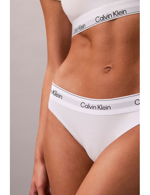 Ck - slip brasiliani - icon cotton modal lv00qf8522 100 bianco