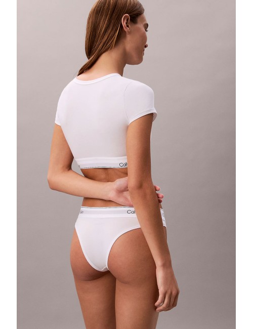 Ck - slip brasiliani - icon cotton modal lv00qf8522 100 bianco