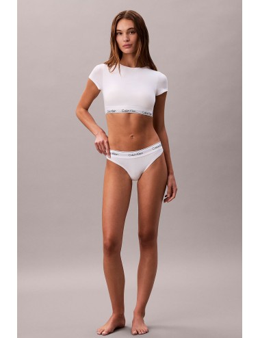 Ck - slip brasiliani - icon cotton modal lv00qf8522 100 bianco