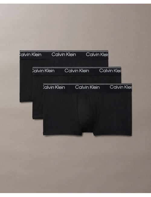 Ck - boxer a vita bassa in confezione da 3 - microfibre stretch lv00nb4409-ub1