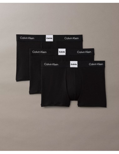 Ck - boxer aderenti in confezione da 3 - icon logo graphic lv00nb4476-ub1 nero