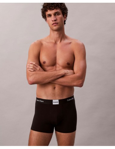 Ck - boxer aderenti in confezione da 3 - icon logo graphic lv00nb4476-ub1 nero