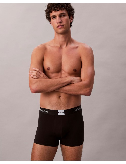 Ck - boxer aderenti in confezione da 3 - icon logo graphic lv00nb4476-ub1 nero