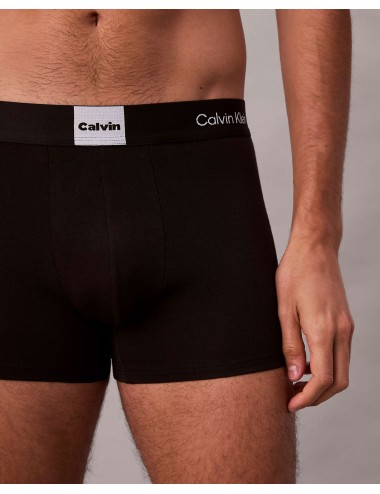 Ck - boxer aderenti in confezione da 3 - icon logo graphic lv00nb4476-ub1 nero